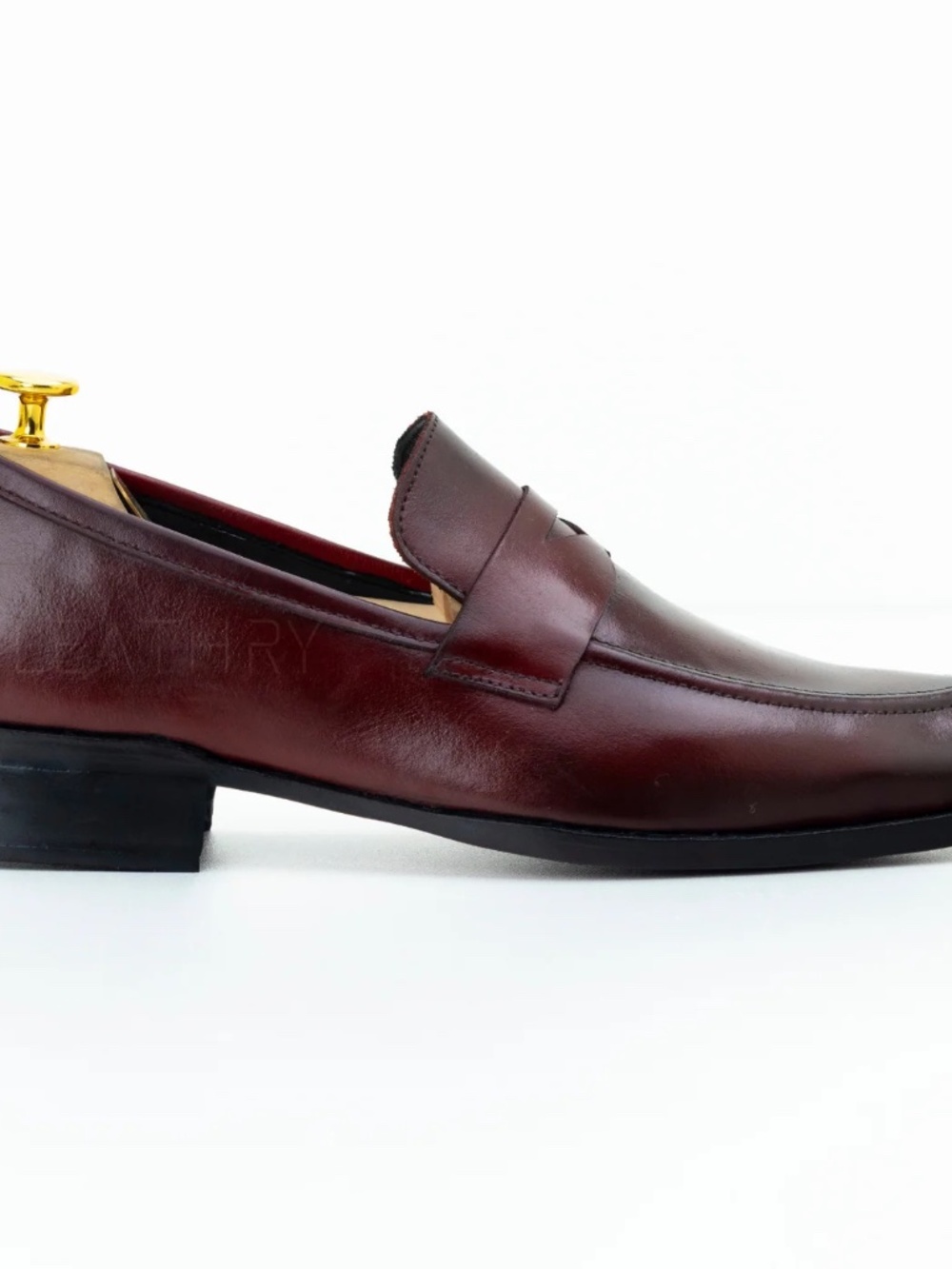 Mens burgundy loafers size 9 1/2